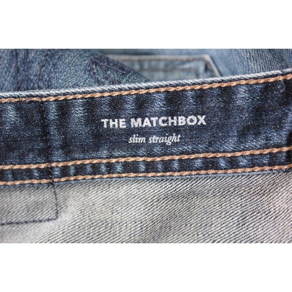 AG Adriano Goldschmied The Matchbox Slim Straight Jeans Men Denim Distressed 34R - Picture 8 of 11